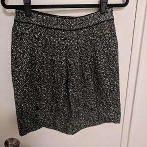 Ann Taylor Black, White, Green Skirt